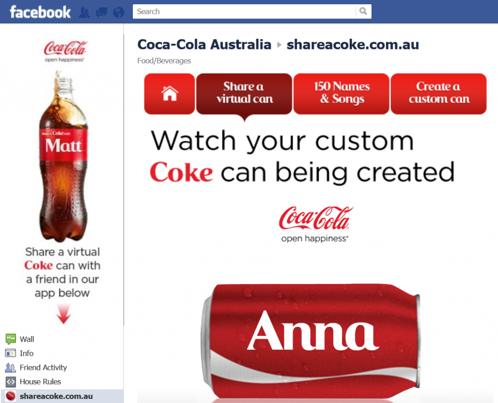 Share A Coke A look back into one of the most engaging campaigns of